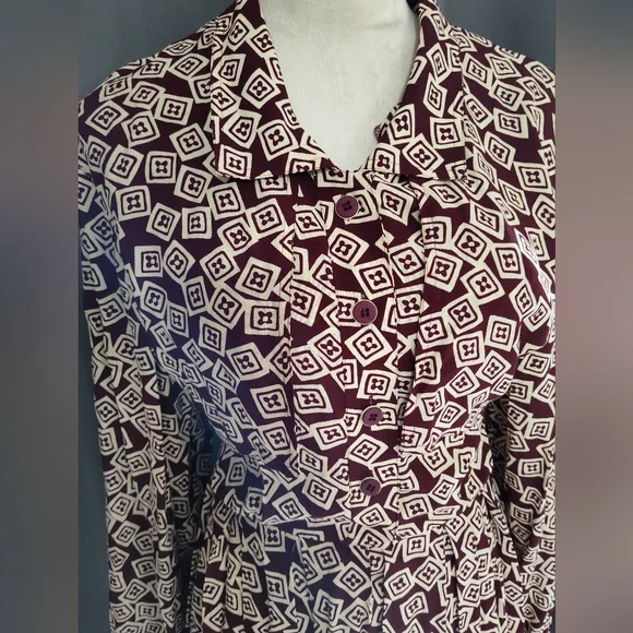 Vintage 80s/90s dress Bichon by Sara Edwards sz8 - Picture 2 of 9